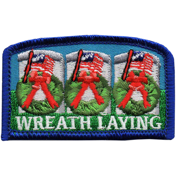 Wreath Laying Fun Patch